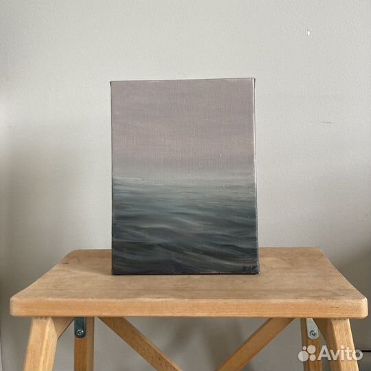 Картина маслом на холсте море