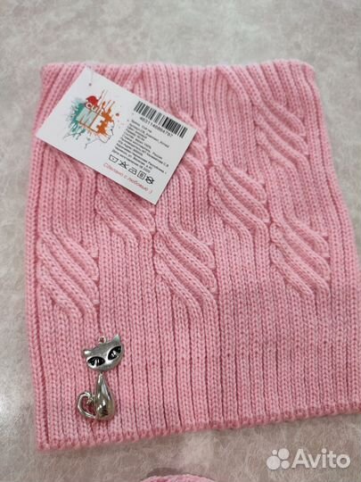 Шапка и снуд для девочки