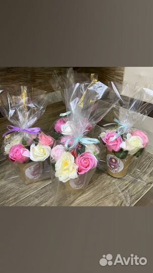 Мыльные розы букеты