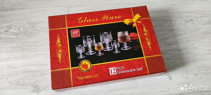 Набор бокалов и рюмок (12 шт)