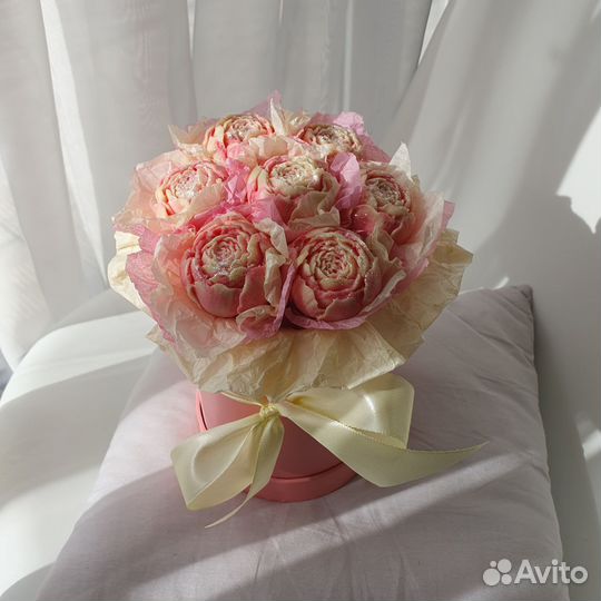 Шоколадные пионы с начинками