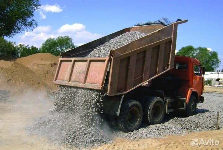 Песок щебень отсев без посредников за 3 часа