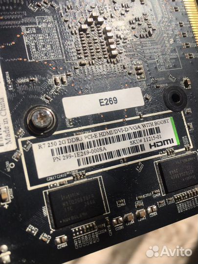 Видеокарта sapphire r7