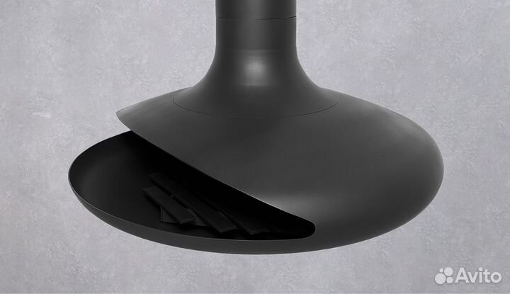 Подвесной камин в стиле loft