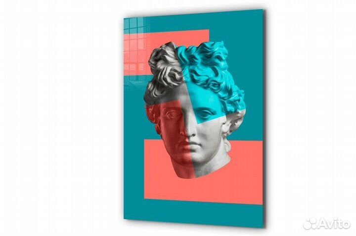 Яркая картина маслом на холсте абстракция