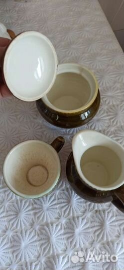 Керамическая сахарница, соусник, сливочник СССР