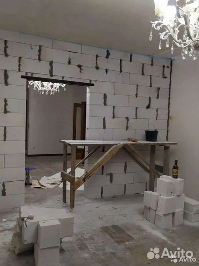 Каменщик,кладка газоблока