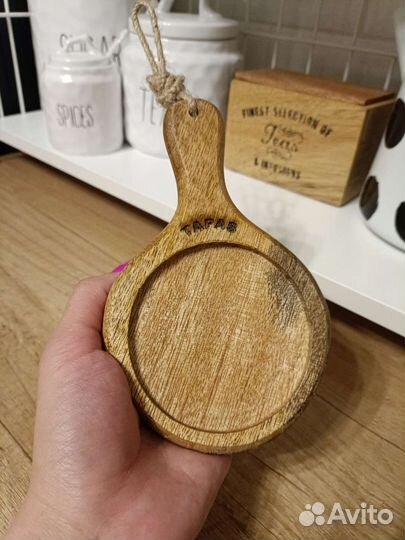 Поднос мини из дерева манго Antic line