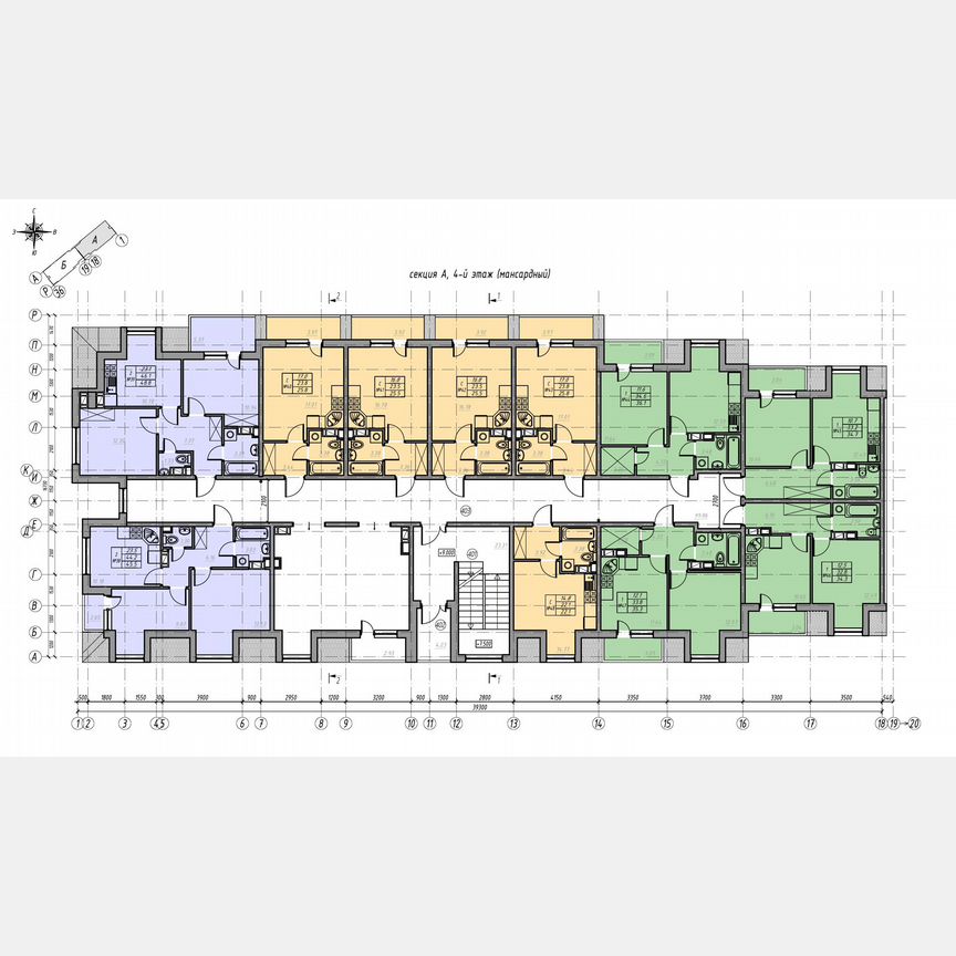 1-к. квартира, 38,7 м², 4/4 эт.