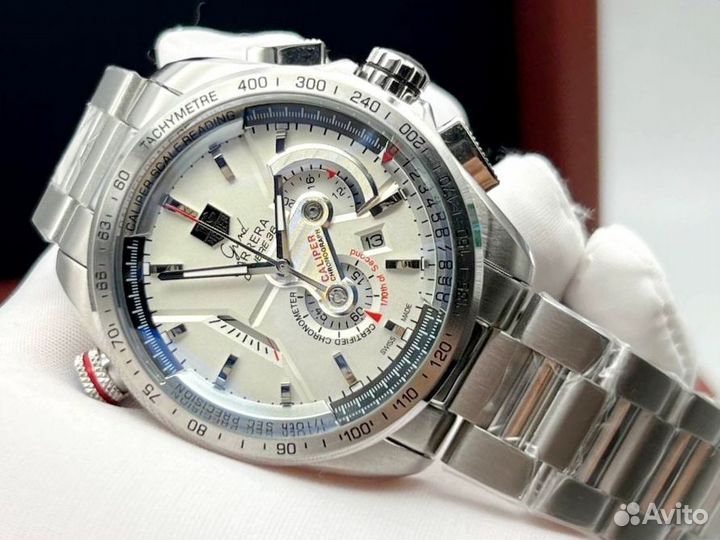 Часы Tag Heuer Grand Carrera white