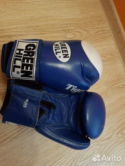 Перчатки бокс тхэквондо итф tiger green hill