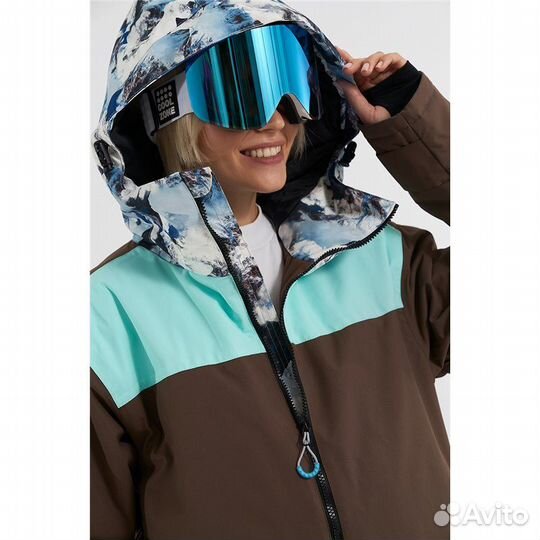 M (48 RU) Куртка cool zone yeti принт гора/аквамар