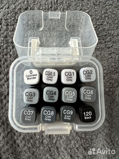 Маркеры для скетчинга двусторонние 12 штук