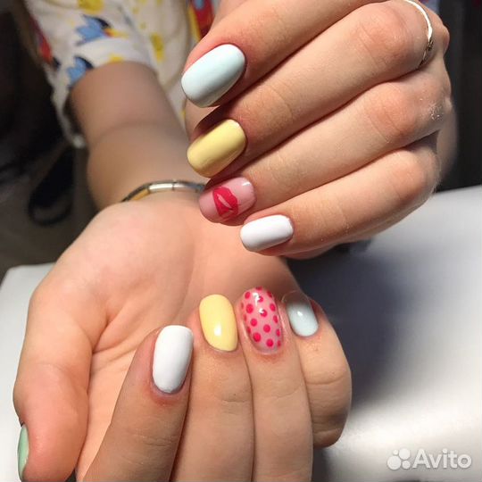 Наращивание ногтей.Маникюр- Шеллак