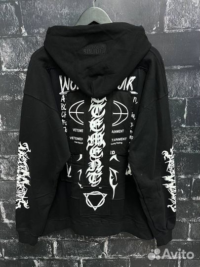 Худи Vetements hardcore patch