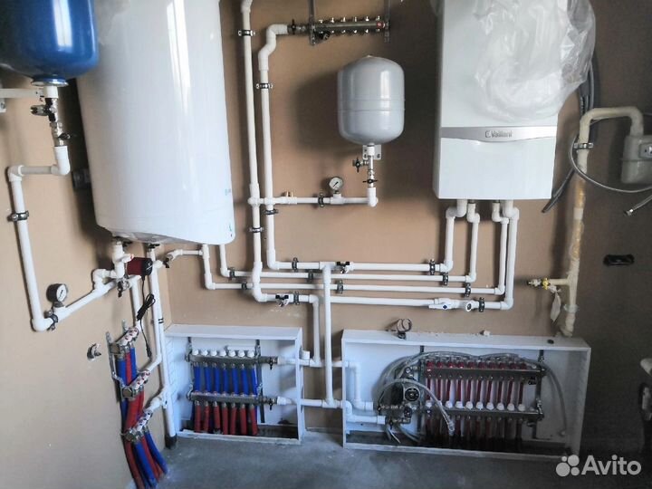 Монтаж систем отопления и водоснабжения