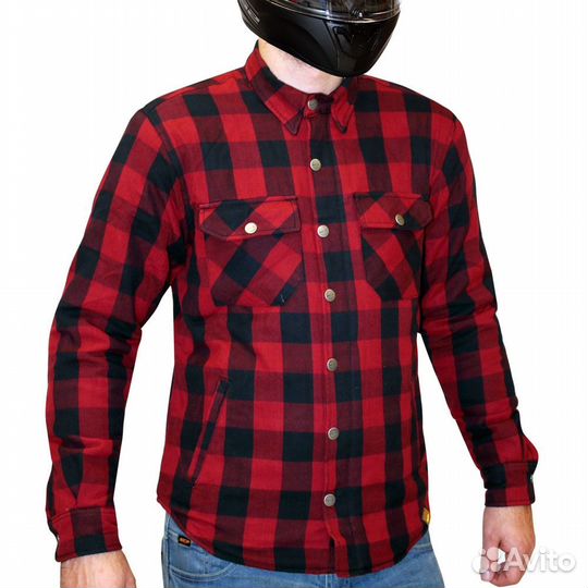 Мотокуртка MCP Rebel-kevlar bordo