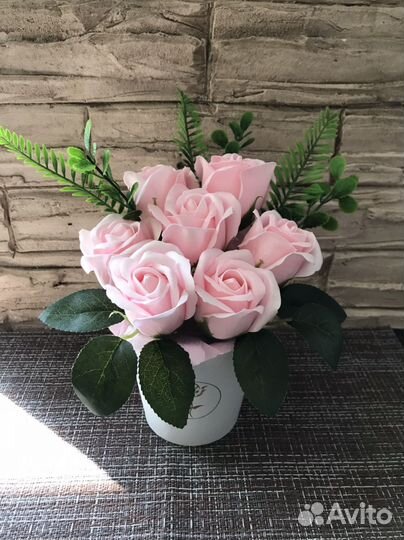 Букеты из мыльных роз