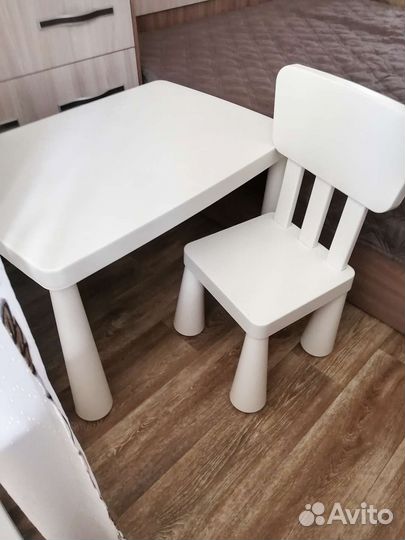 Стол и стул мамут IKEA