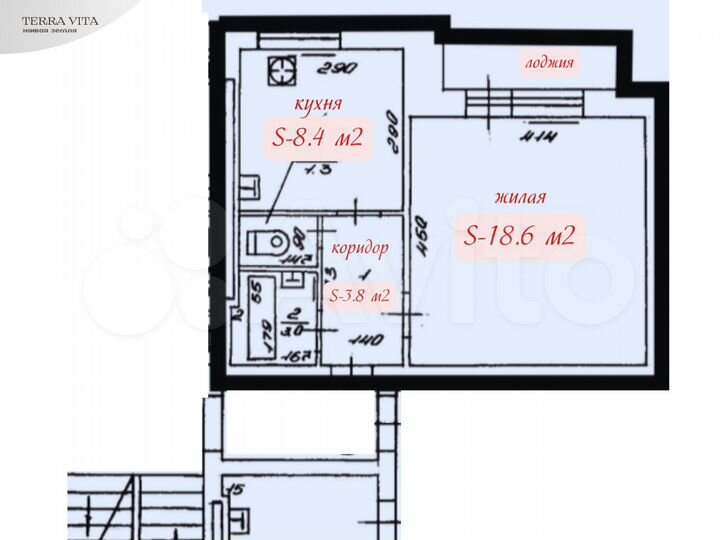 1-к. квартира, 35,1 м², 4/5 эт.