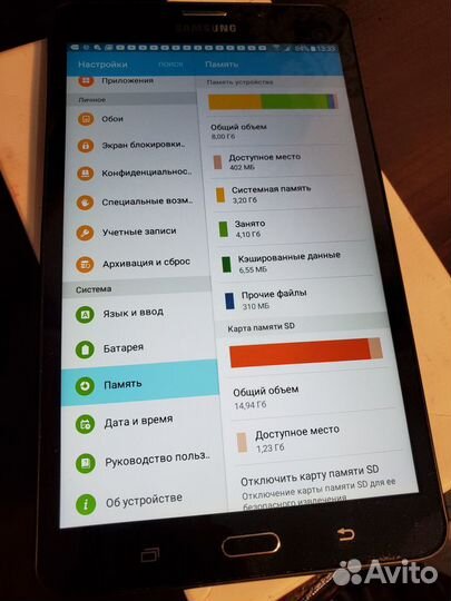 Планшет samsung galaxy tab a6 SM-T285