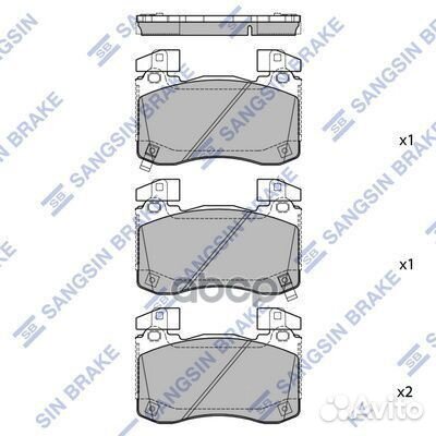 Колодки тормозные SP1936 Sangsin brake