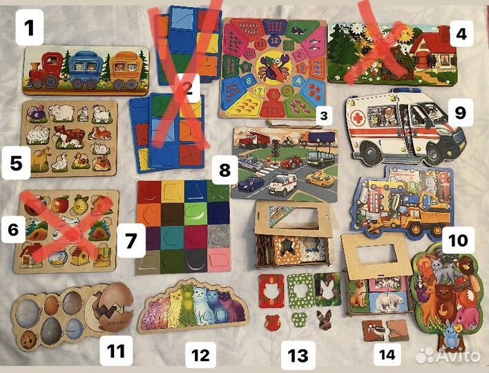 Развивающие деревянные игры
