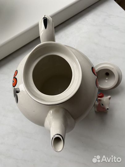 Чайник заварочный СССР гжель, большой