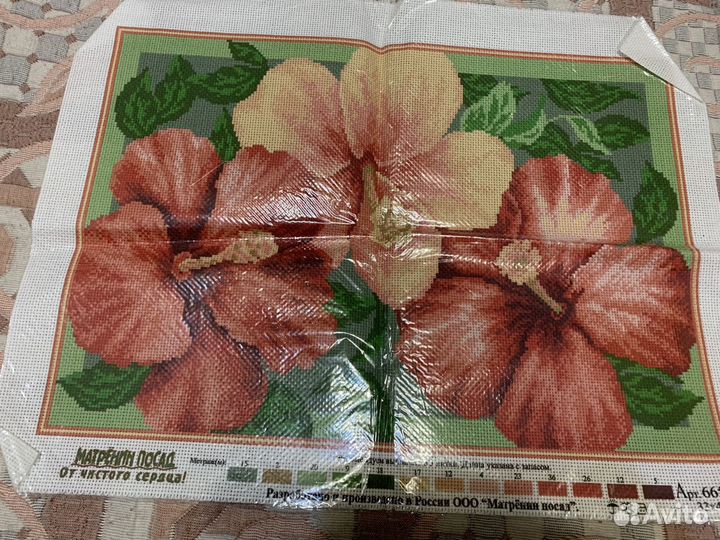 Канва для вышивания с рисунком