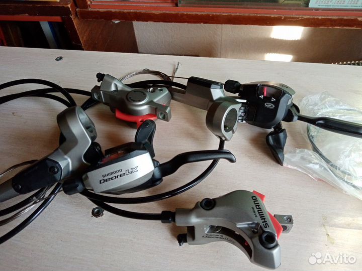 Манетки моноблоки гидравлические шимано deore LX
