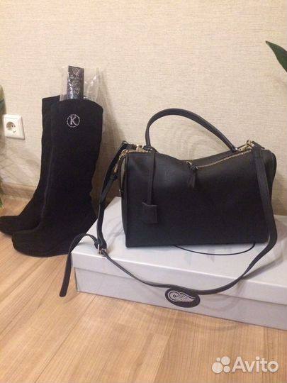 Сумка кожа натуральная Manzoni Италия оригинал