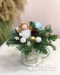 Новогодняя композиция в кружке