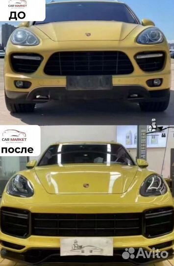 Бампер Porsche Cayenne 958.1 в стиле Cayenne E3