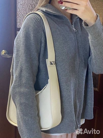 Сумка женская на плечо бежевая