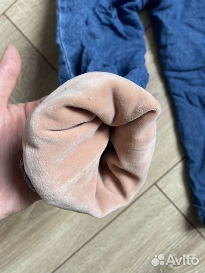 Джинсы утеплённые для девочки 98-104 р