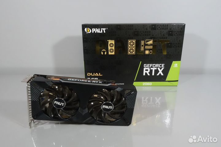 Видеокарта palit geforce RTX2060 super dual 8Гб
