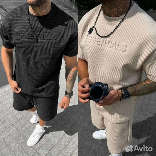 Крутые мужские костюмы с шортами на лето новые