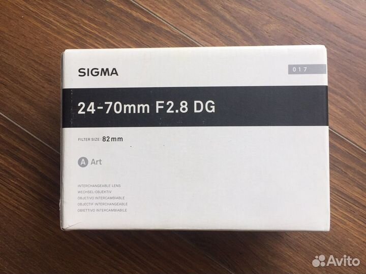 Sigma AF 24-70mm f/2.8 DG OS HSM ART Новые-Гаранти