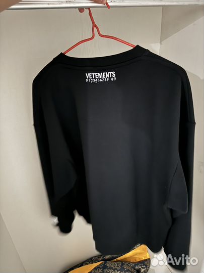 Vetements свитшот