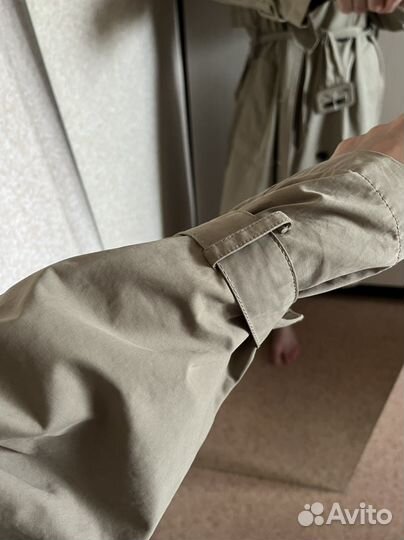 Тренч zara бежевый хаки