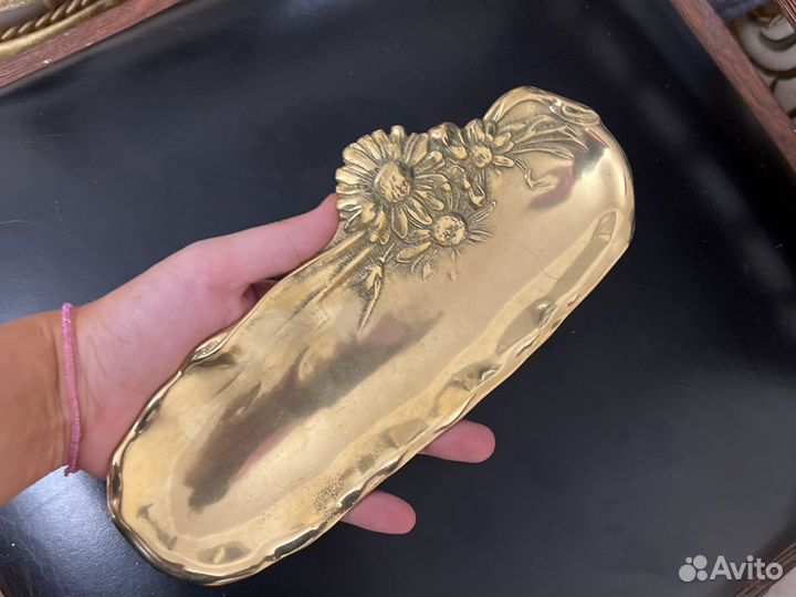 Мелочница латунная