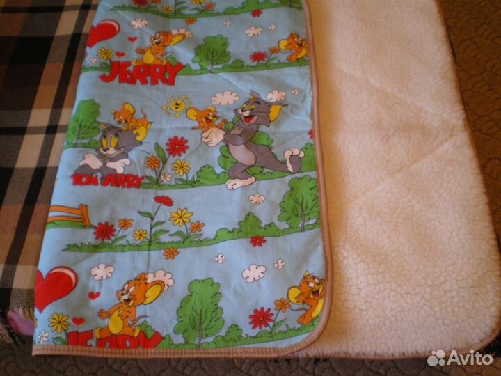 Новое одеяло детское из овечьей шерсти