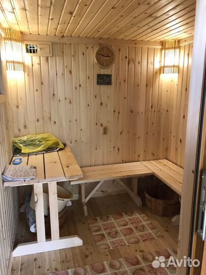 Мобильная баня с террасой от производителя