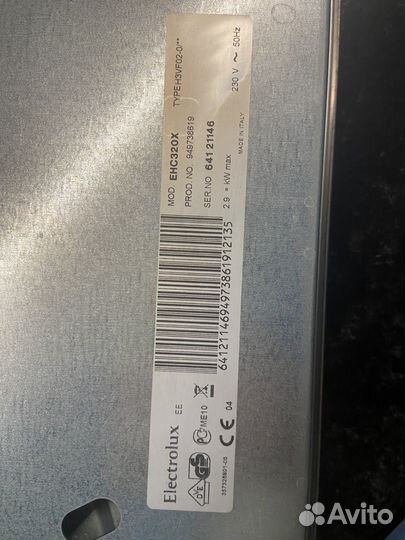 Плита электрическая electrolux двухконфорочная