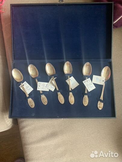 Набор ложек из серебра