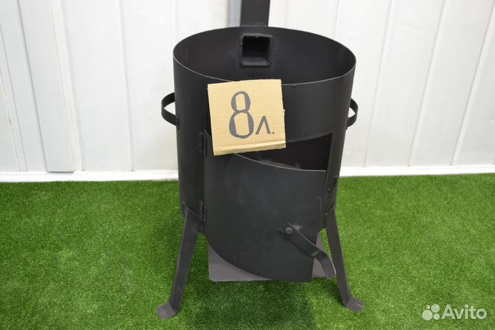 Казан чугунный 8л с печью