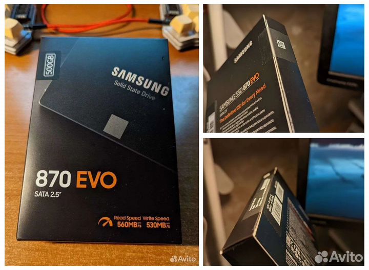 Новый 500Gb SSD Samsung 870 EVO