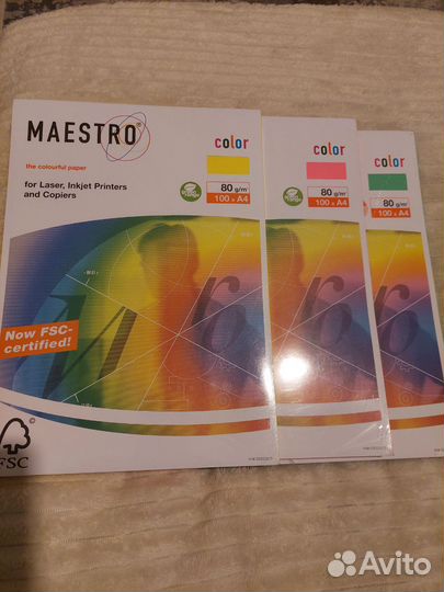 Офисная бумага a4 цветная цена за три упаковки