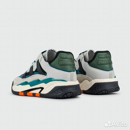 Кроссовки Adidas Niteball Grey Black / Green Wmns