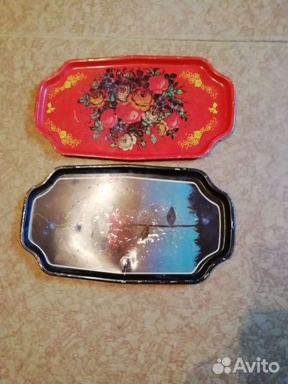 Поднос металлический СССР